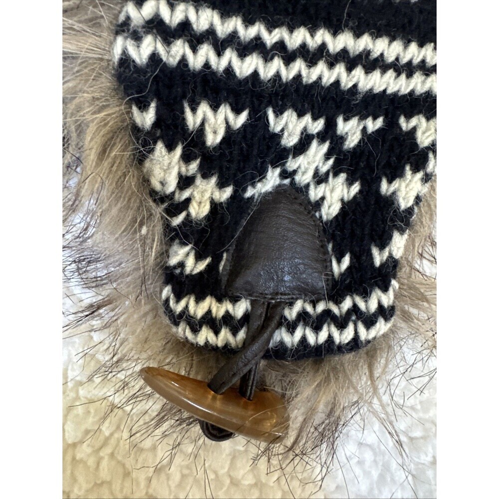 American Eagle Buffalo Trapper Hat w/Faux Fur Ear Flaps Fleece Lining - Picture 3 of 6